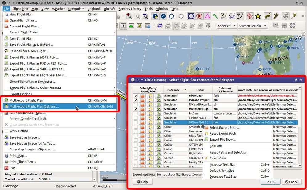 fsx flight planner